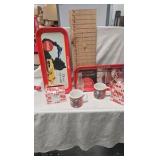 Coke Trays, Coke ERA mugs w/boxes