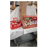 Coke Wood Case, Bottles, Cans, 1998 Holiday Carrier