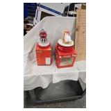 Coca Cola Clock and Rotatin Polar Bear Figure