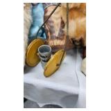 Vintage Dolls and Bears and Push Toy w/bell