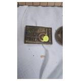 Pair of Belt Buckles-Donaldson and CAT