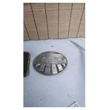 Pair of Belt Buckles-50 yrs Service and EACO