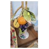 Handcrafted Fruit Motiff Vase, Lamp, ETC