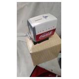 Coca Cola Musical Bank w Bears, tins, Planter, etc
