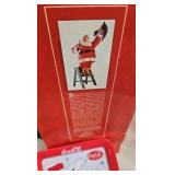 Coca Cola Button Box Kids, Bottles, Stocking Platter/Container