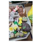 Older Easter , Porcelain Dolls, Lemon Pitcher, Easy Vacumm and Misc