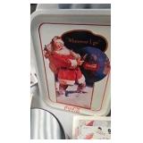 Coca Cola Trays and Tins w/fFinal Four Pin, Postcards