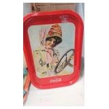 Coca Cola Trays, bottles, Glasses, Pewter Collectible