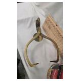 Brass Ice Tong Paper Towel Holder and Coke Tin