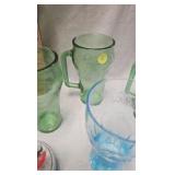 Coke Delivery Truck from Snow Village and Glasses