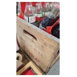 Coke Wood Crate w Bottles