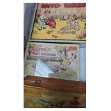 Lot of Cardboard and Wood Pencil/Trinket Boxes