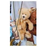 Vintage Dolls and Bears and Push Toy w/bell