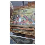 Vintage Pictures with Clock