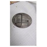 Pair of Belt Buckles-Hunting Dog and Deer