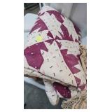 Lap Quilt-Crochet Doilies-Christmas Decorations