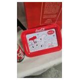 Coca Cola Button Box Kids, Bottles, Stocking Platter/Container