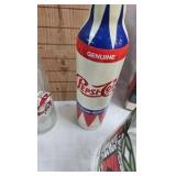 Coke Vintage Christmas Ornaments, Pitcher, Various Bottles