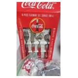 Coke Silverware Set, Semi and Trailer, Nascar Themed Bottles
