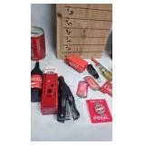 Coke Trinkets, Stapler, bottle opener, flashlight, etc