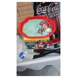 Coca Cola Picture, trays, action bank, stuffie