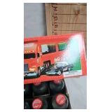 Vintage Coke Bottles with 2001 Holiday Dual Classic Carrier