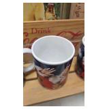 Coke Snow Village Billboard, Decorative Bench, Trays and Misc