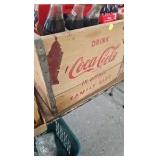 Coke Wood Crate w Bottles