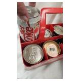 Coke Wood Case, Bottles, Cans, 1998 Holiday Carrier
