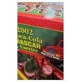 Coke Wood Crate, Bottles, 2002 Nascar Carrier
