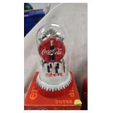 Coca Cola Clock and Rotatin Polar Bear Figure