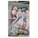 Older Easter , Porcelain Dolls, Lemon Pitcher, Easy Vacumm and Misc