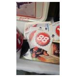 Coca Cola Trays and Tins w/fFinal Four Pin, Postcards