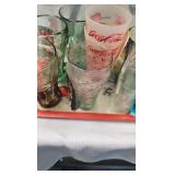 Coca Cola Trays, bottles, Glasses, Pewter Collectible