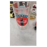 Coke Salt/Pepper Shakers and S/P Shaker Caddy