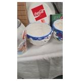 Coke Polar Bear Bowl Set, Tins, Frisbee, Shirt