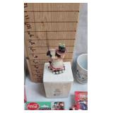 Lot of Various Coca Cola Mugs, Ornaments, Figures