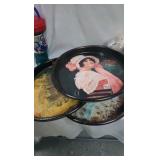 Coca Cola Trays, Tin, Cup, Tabletop Musical Bank