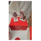 Coca Cola Bears and Snow Village Delivery Truck and Men