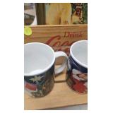 Coke Snow Village Billboard, Decorative Bench, Trays and Misc