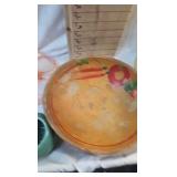 Vintage Dishes and Wood Bowl as Pictured