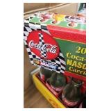 Coke Wood Crate, Bottles, 2002 Nascar Carrier
