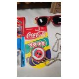 Coca Cola Napkins, tins, wood décor sign, wallets