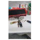 Cast Iron Coke Horse and Wagon Delivery and Misc