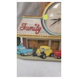 Coca Cola Family Diner Vintage Clock