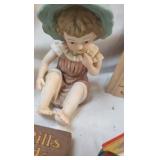 Figurines, "Snow Village" Christmas Shoppe