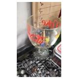 Coke Clock, Goblet, Tin, and Books