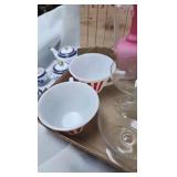 Lot of Cup, Vase, Dishes, Tea Set