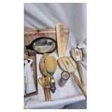 Vanity Components with Tea set and misc