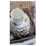 Plates, Baby Shoes, Pin Cushion, Etc